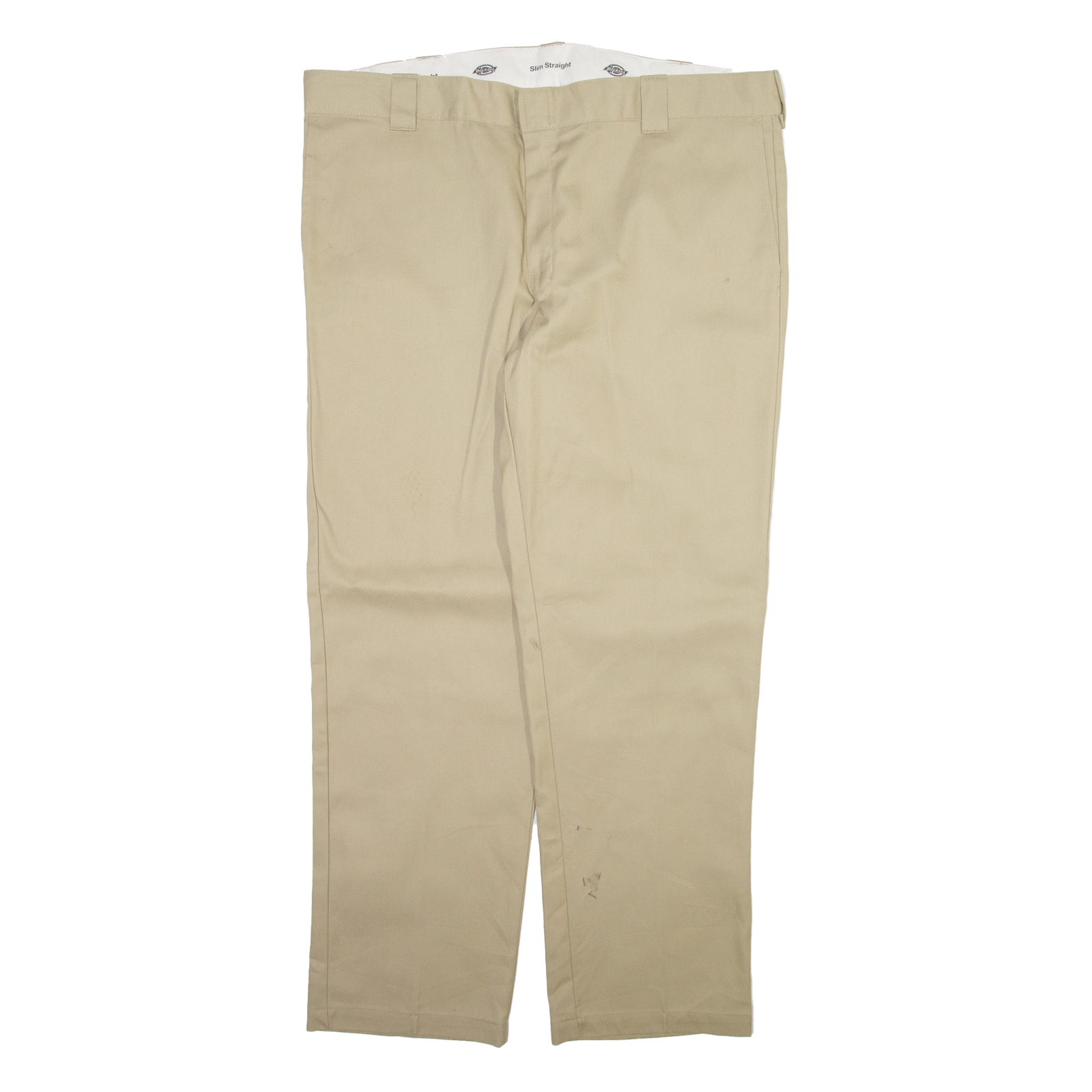 DICKIES Mens Trousers Beige Slim Straight W42 L32 Refurbished - N/A refurbished available on Cerqular