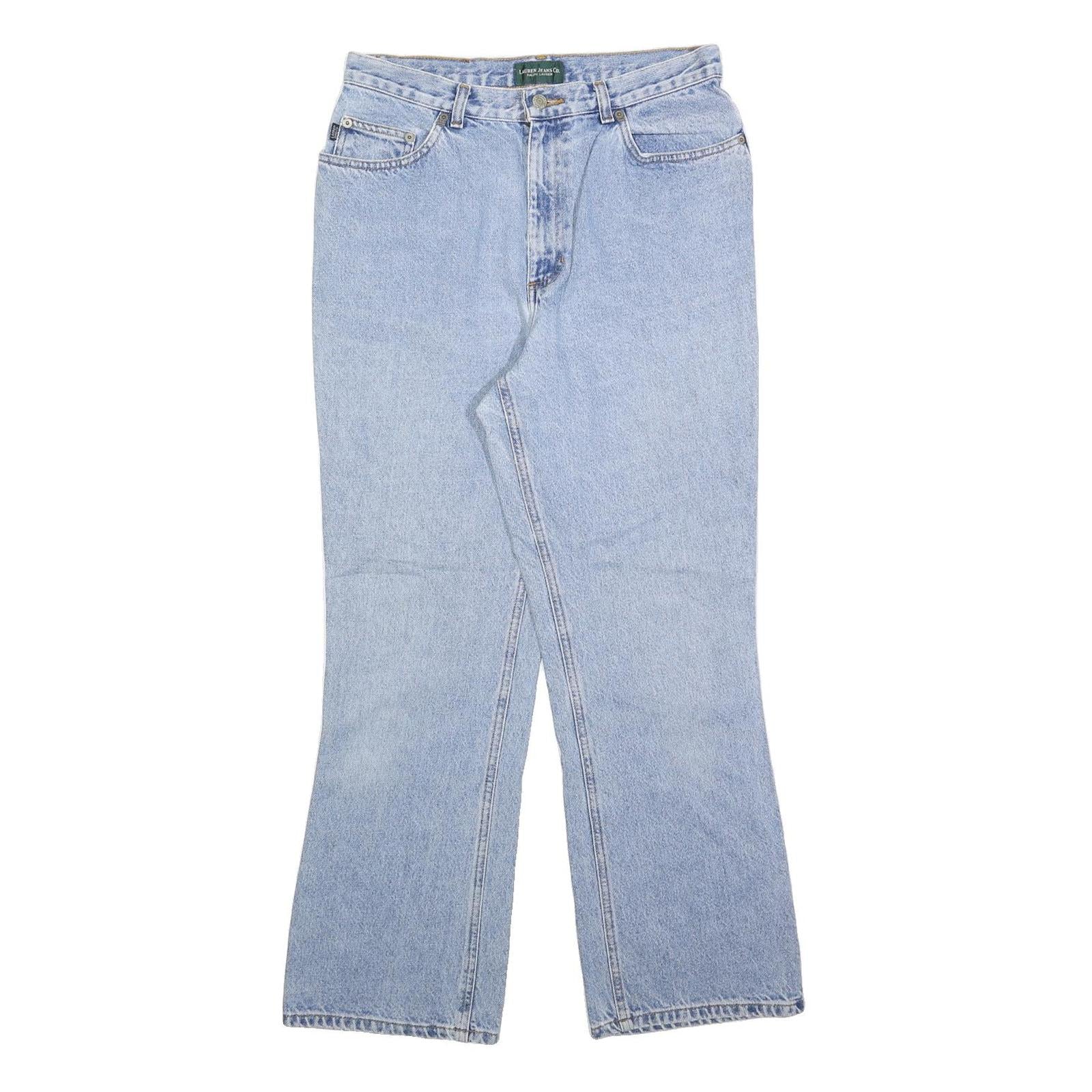 LAUREN RALPH LAUREN Womens Jeans Blue Regular Straight Denim Light W30 L30 Refurbished - N/A refurbished available on Cerqular