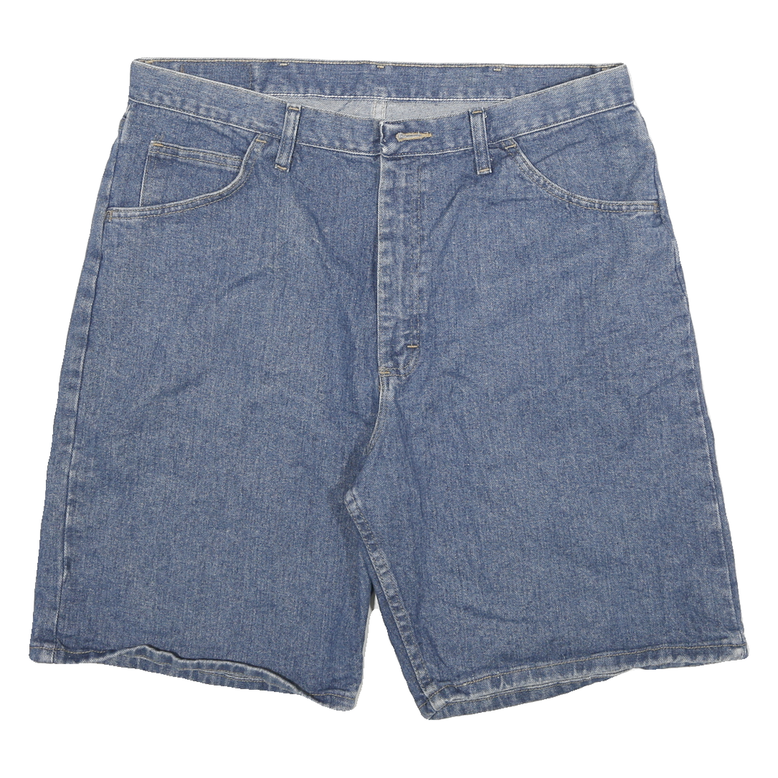 WRANGLER Mens Denim Blue Casual Shorts XL W36 Cotton Blend Classic Fit Refurbished - N/A refurbished available on Cerqular