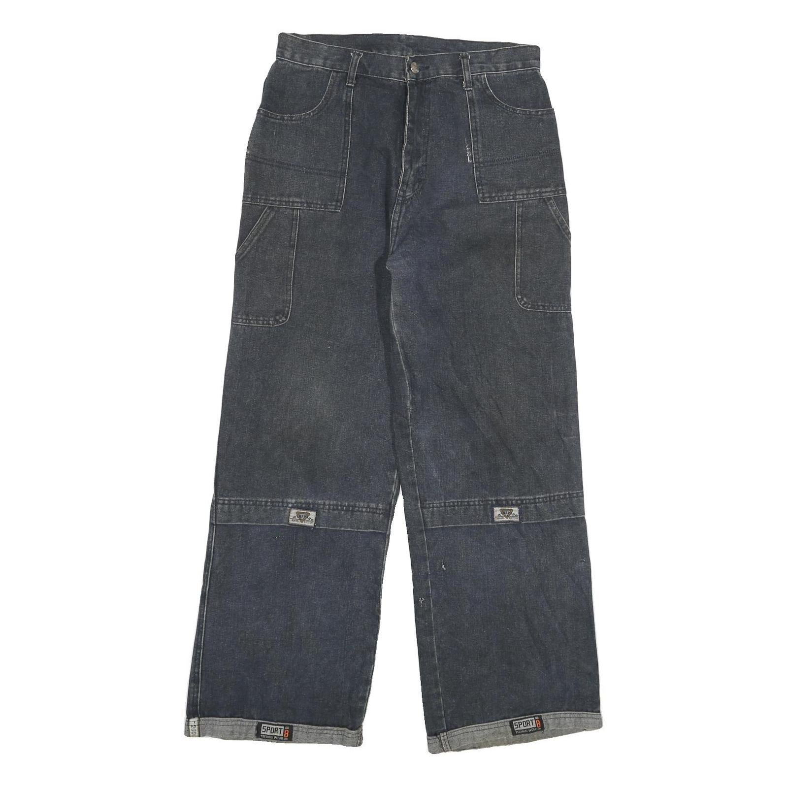 Buy Womens Relaxed Fit Jeans Blue Denim W30 L28 Cargo Style Wide Leg Cotton Blend Refurbished - $20.79 Womens Relaxed Fit Jeans Blue Denim W30 L28 Cargo Style Wide Leg Cotton Blend Refurbished - N/A refurbished available on Cerqular