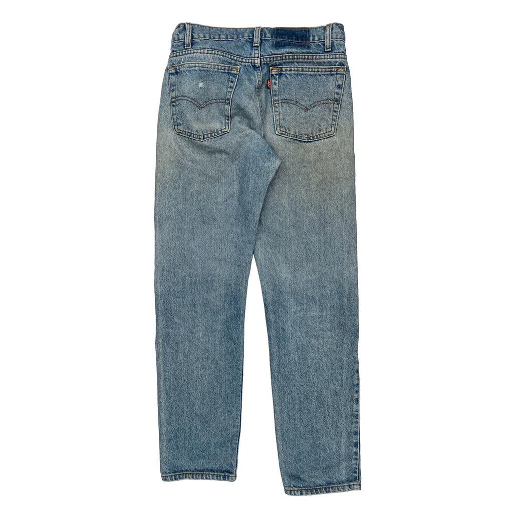 Levis Jeans - 29W 29L Light Wash Denim Refurbished - Thrifted (note: this is a term often used to describe second- refurbished available on Cerqular