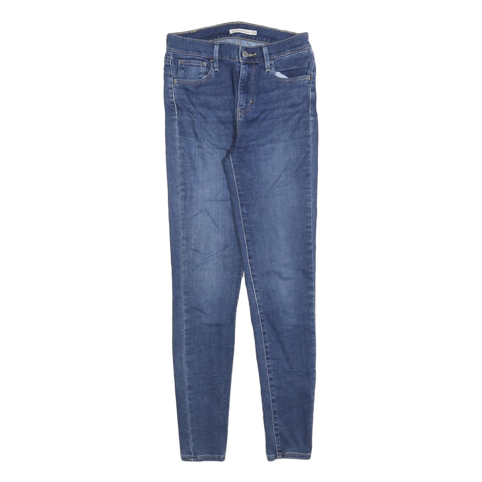 LEVI'S 720 Womens Jeans Blue Slim Skinny Denim Medium W25 L30 Stretch Casual Refurbished - N/A refurbished available on Cerqular