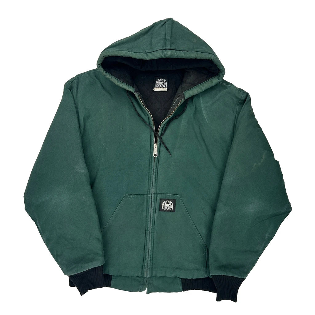 Key Jacket - Large Green Polyester Refurbished - Thrifted (note: this is a term often used to describe second- refurbished available on Cerqular