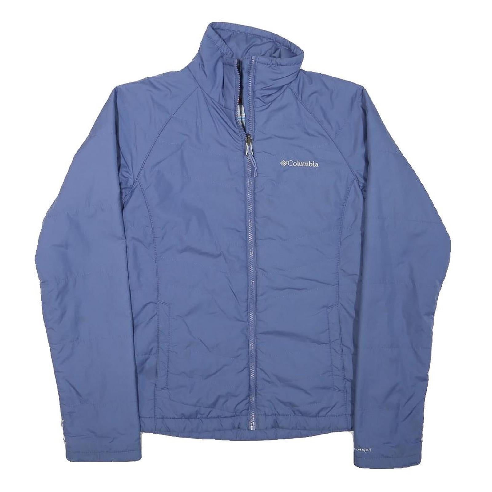 COLUMBIA Womens Blue Jacket XS Polyester Blend Plain Zip Outdoor Warm Activewear Refurbished - N/A refurbished available on Cerqular
