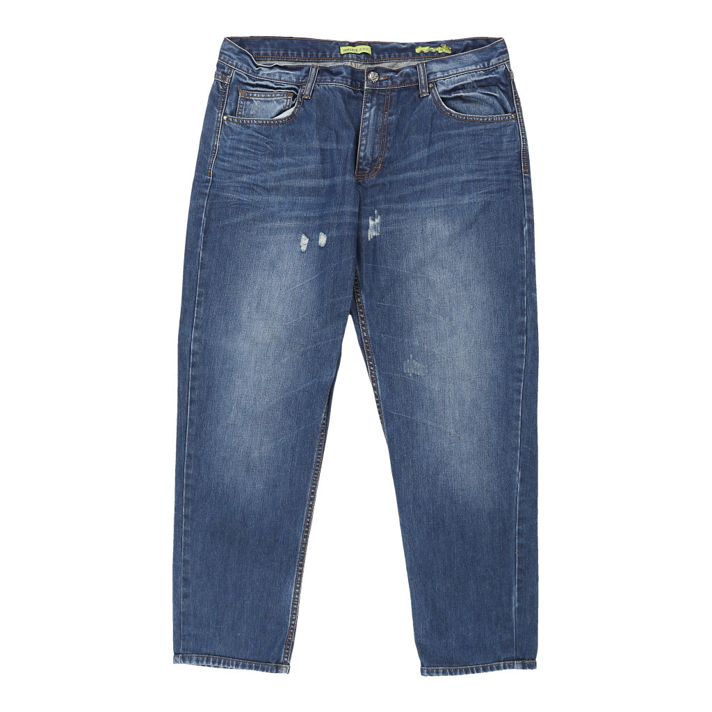 Buy Versace Jeans - 38W UK 18 Blue Cotton | Size: UK 18 Refurbished - $72.04 Versace Jeans - 38W UK 18 Blue Cotton | Size: UK 18 Refurbished - N/A (Preloved Designer is not a specific brand, it refurbished available on Cerqular