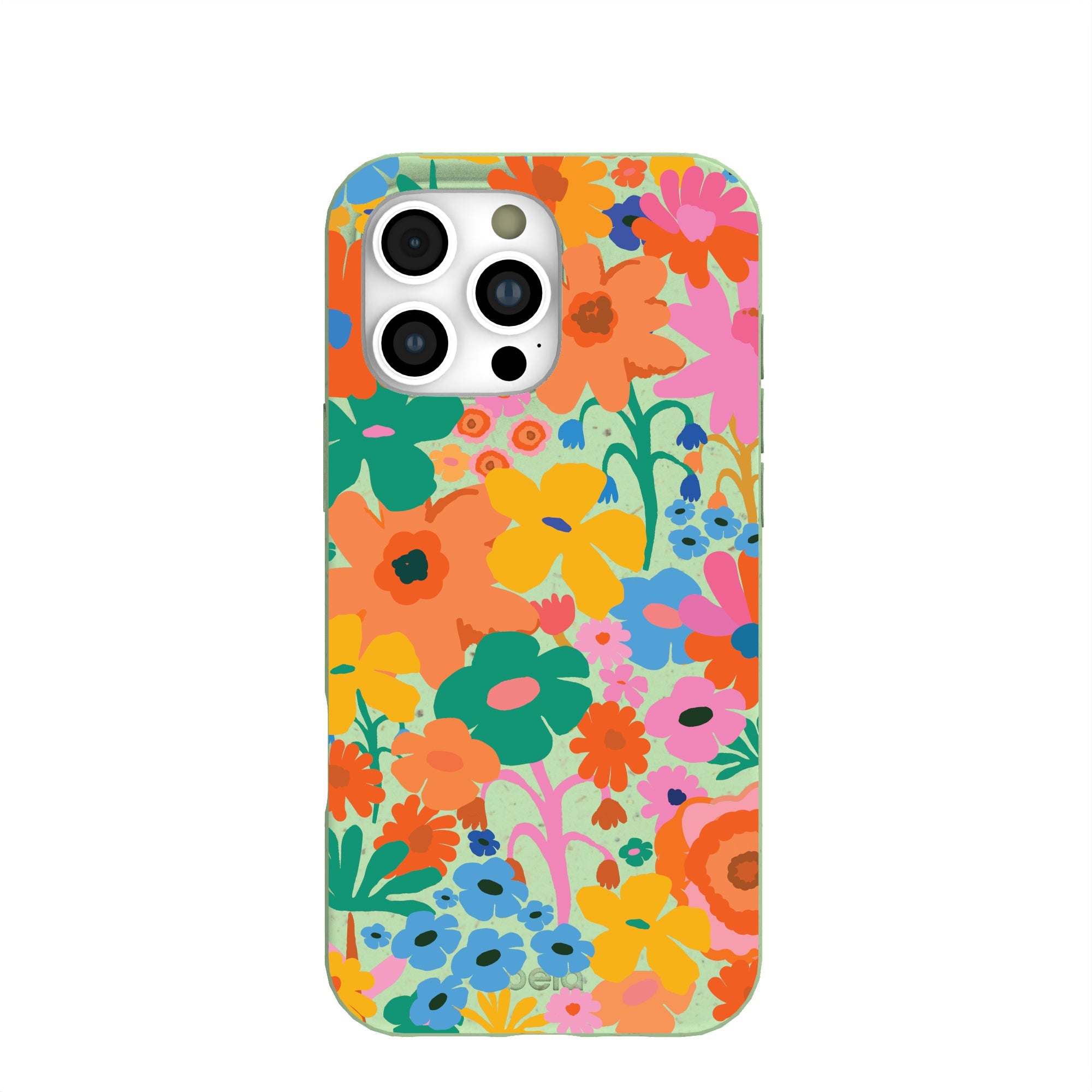 Sage Green Bright Spring iPhone 16 Pro Max Case Refurbished - Pela Case refurbished available on Cerqular