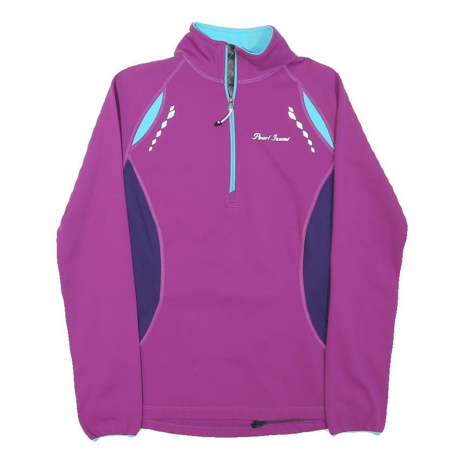 PEARL IZUMI Womens Purple & Blue 1/4 Zip Sweatshirt S Cycling Activewear Refurbished - N/A refurbished available on Cerqular