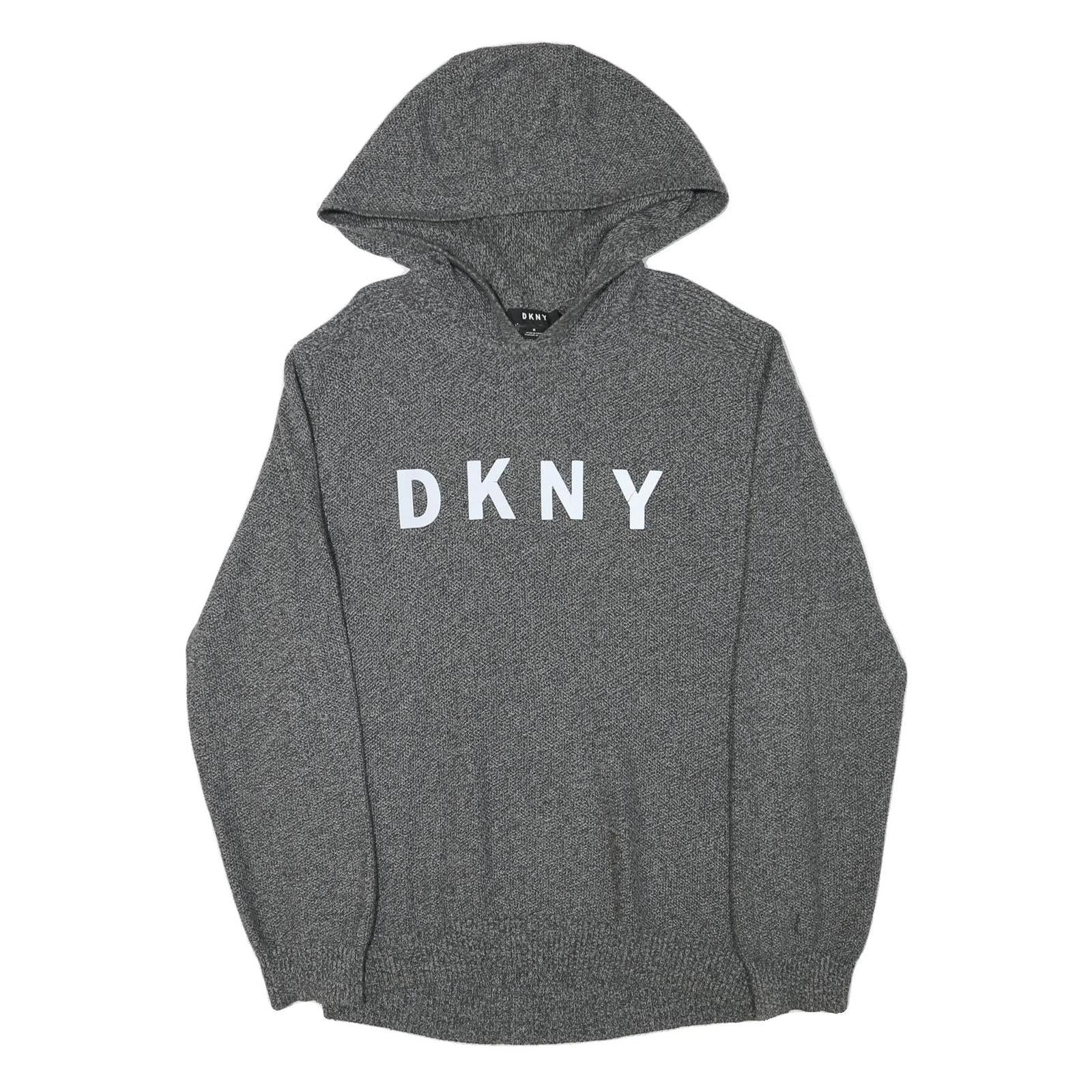 DKNY Mens Grey Pullover Relaxed Fit Cotton Blend Jumper High Neck Basic Knit M Refurbished - N/A refurbished available on Cerqular