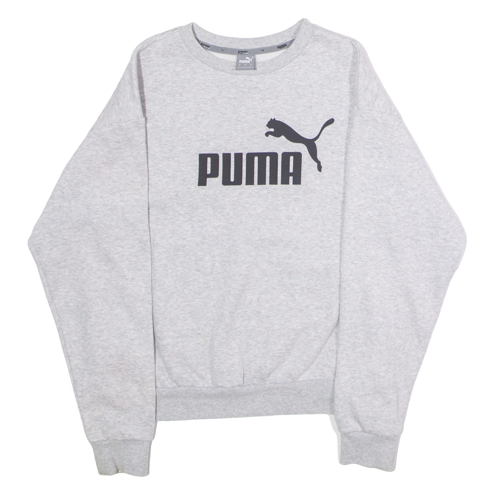 PUMA Mens Sweatshirt Grey Crew Neck S Refurbished - N/A refurbished available on Cerqular
