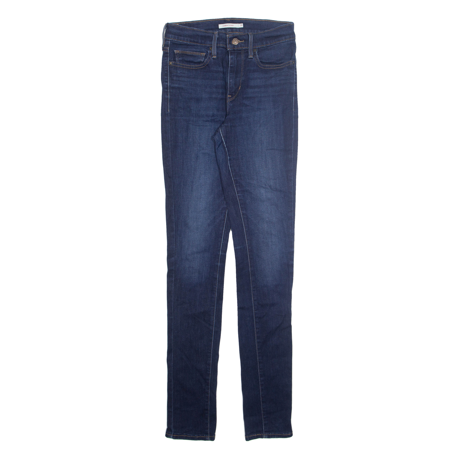 LEVI'S Womens Jeans Blue Regular Tapered Stone Wash W28 L33 Refurbished - N/A refurbished available on Cerqular