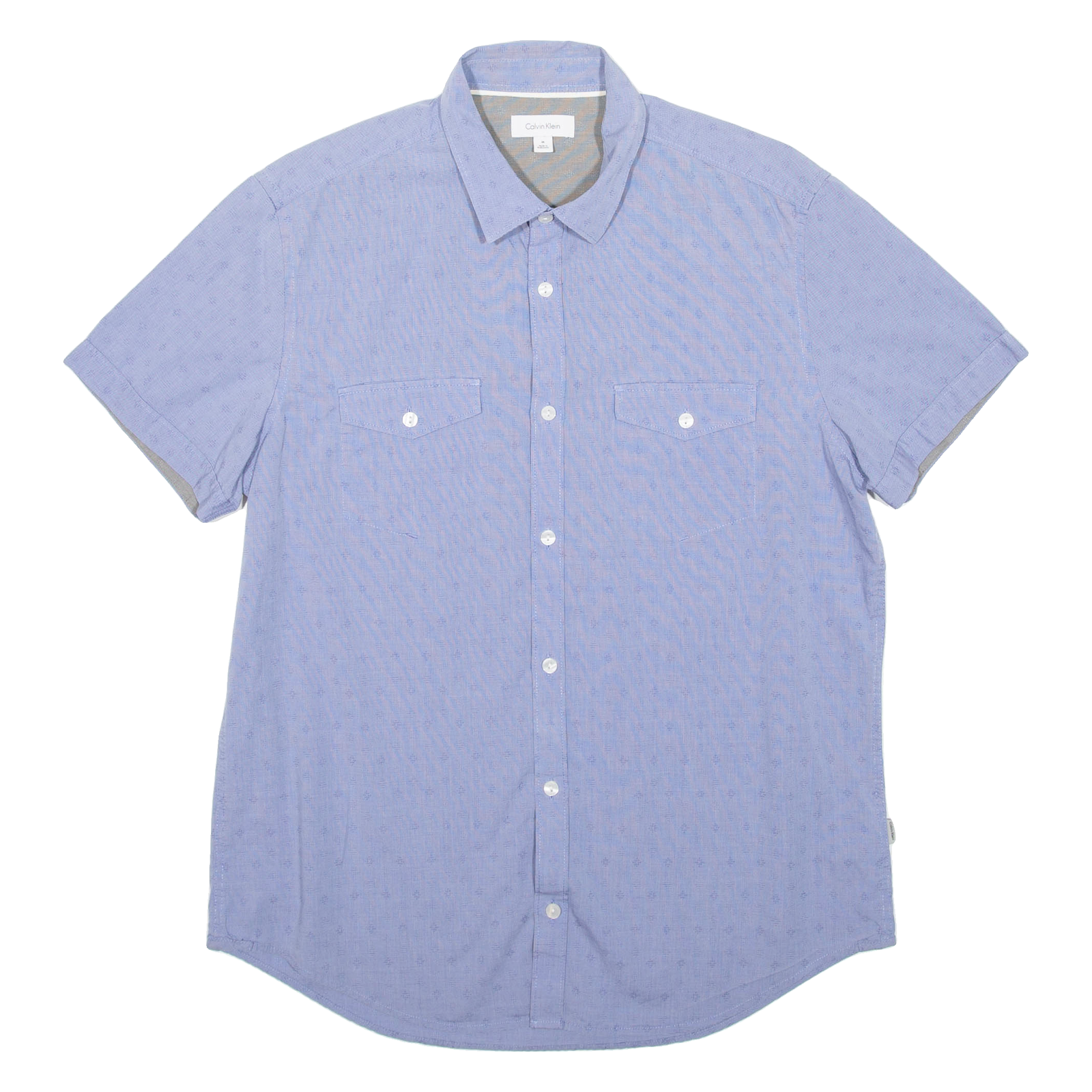 CALVIN KLEIN Mens Shirt Blue Diamond M Refurbished - N/A refurbished available on Cerqular