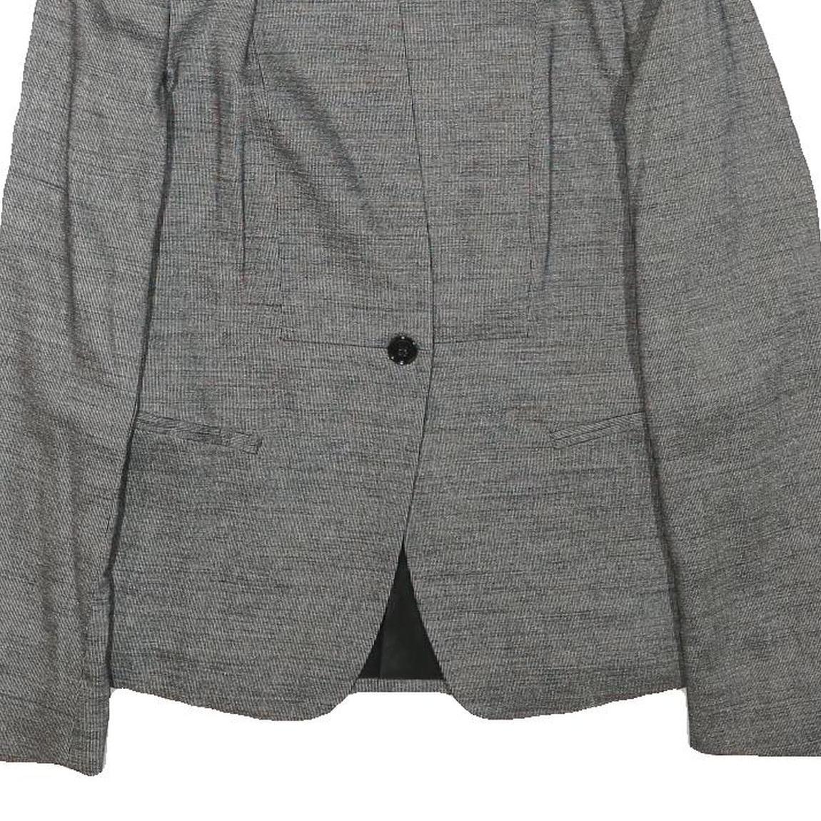 MAX MARA Womens Grey Wool Blend Tailored Jacket XS Button Closure Plain Refurbished - N/A refurbished available on Cerqular