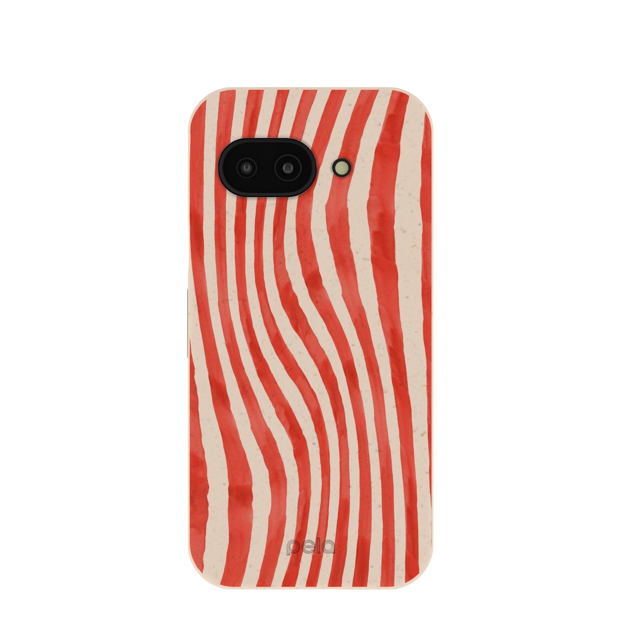 Seashell Big Top Stripes Google Pixel 9a Case Refurbished - Pela Case refurbished available on Cerqular