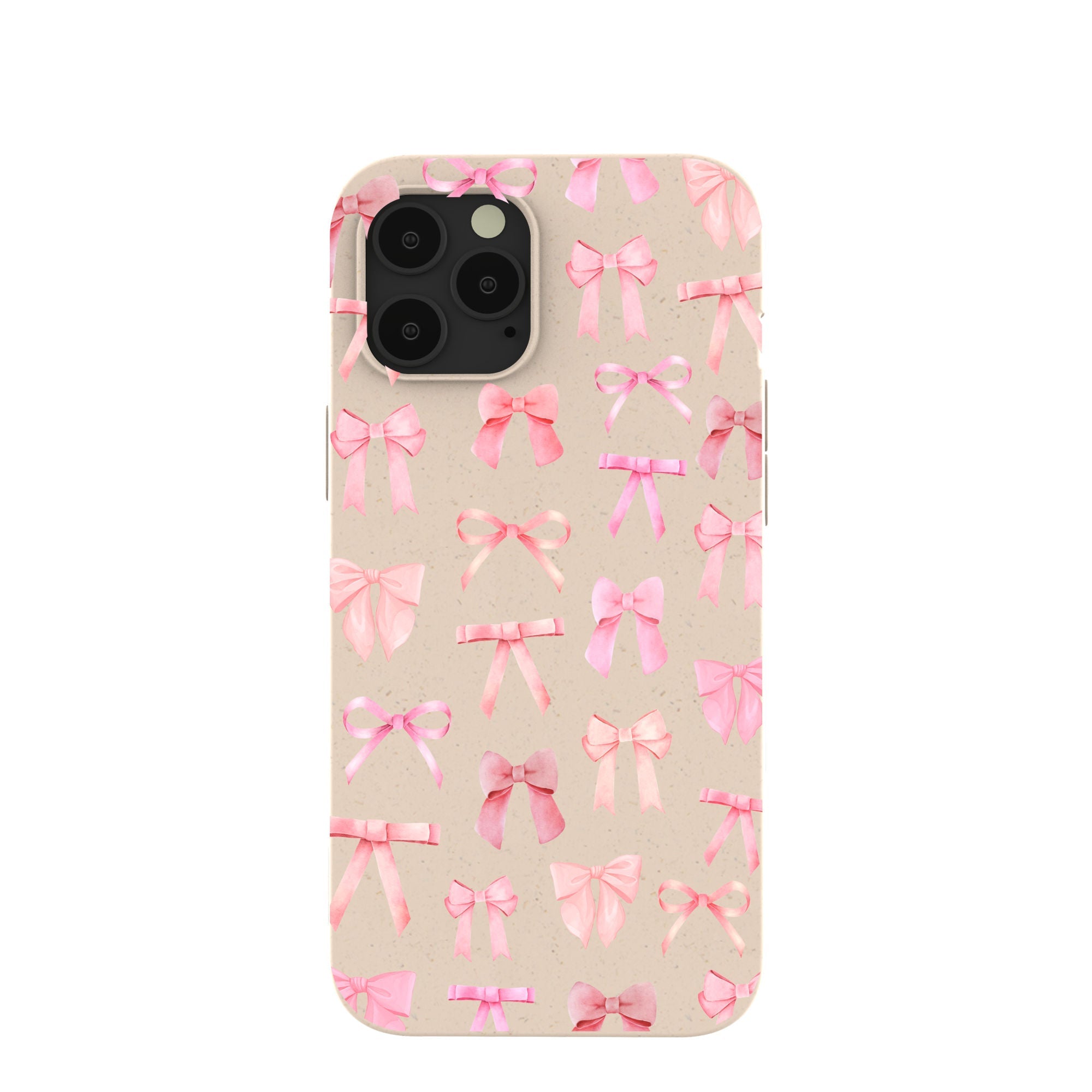 Seashell Rosy Bows iPhone 12 Pro Max Case Refurbished - Pela Case refurbished available on Cerqular