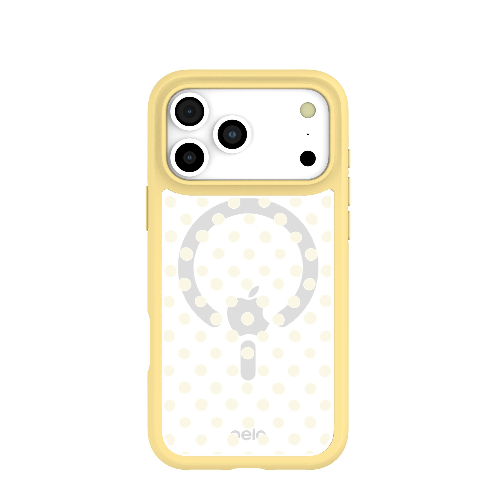 Clear Sugar Dots iPhone 17 Pro Max Case With Sunbeam Ridge (MagSafe included) Refurbished - Pela Case refurbished available on Cerqular