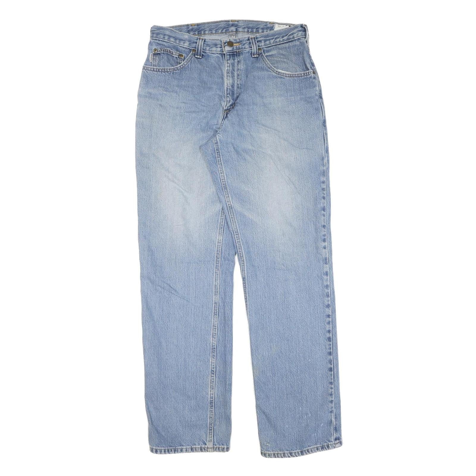 CARHARTT Mens Jeans Blue Regular Straight Denim Medium W32 L34 Workwear Zip Refurbished - N/A refurbished available on Cerqular