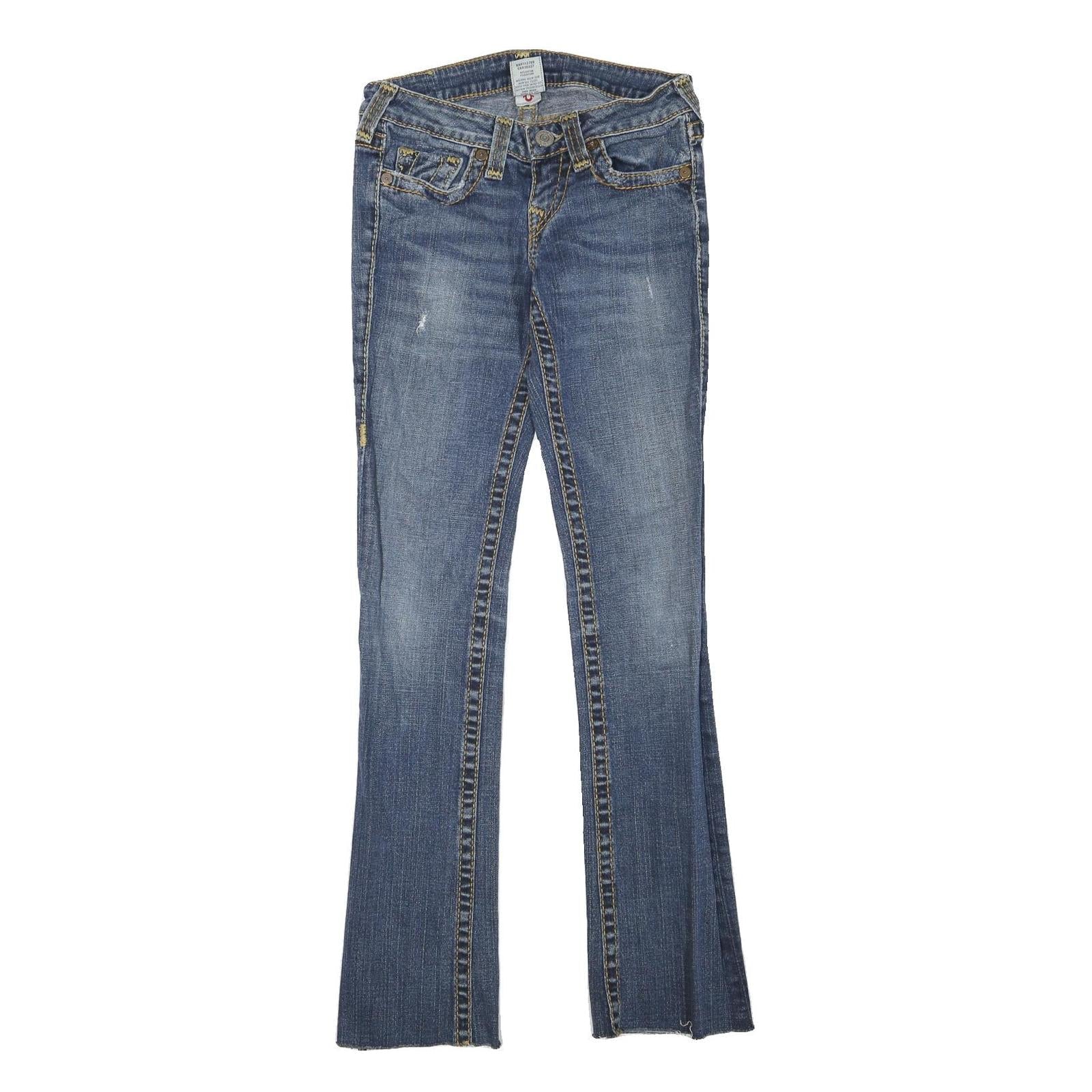 TRUE RELIGION Womens Jeans Blue Regular Skinny Denim Medium W26 L31 Zip Refurbished - N/A refurbished available on Cerqular