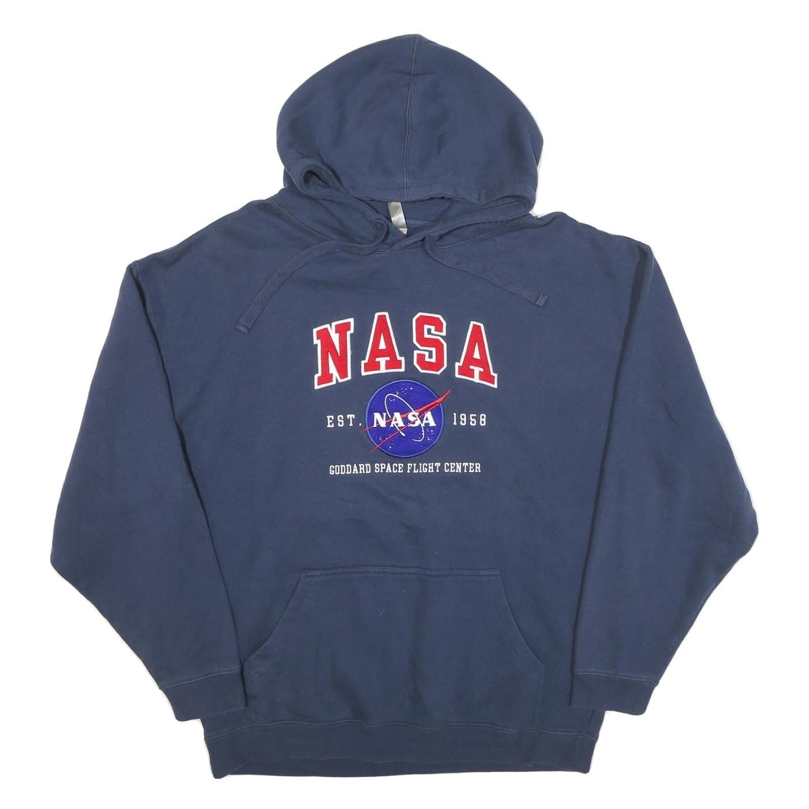 OURAY Mens Blue NASA Pullover Hoodie XL Cotton Blend Space Flight Centre Refurbished - N/A refurbished available on Cerqular