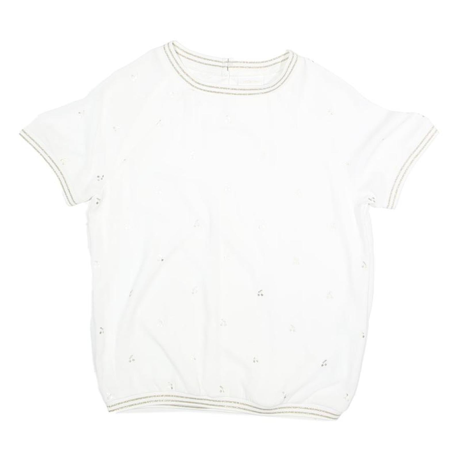 MILLA STAR Womens White Printed Top Short Sleeve Round Neck M Casual Refurbished - N/A refurbished available on Cerqular