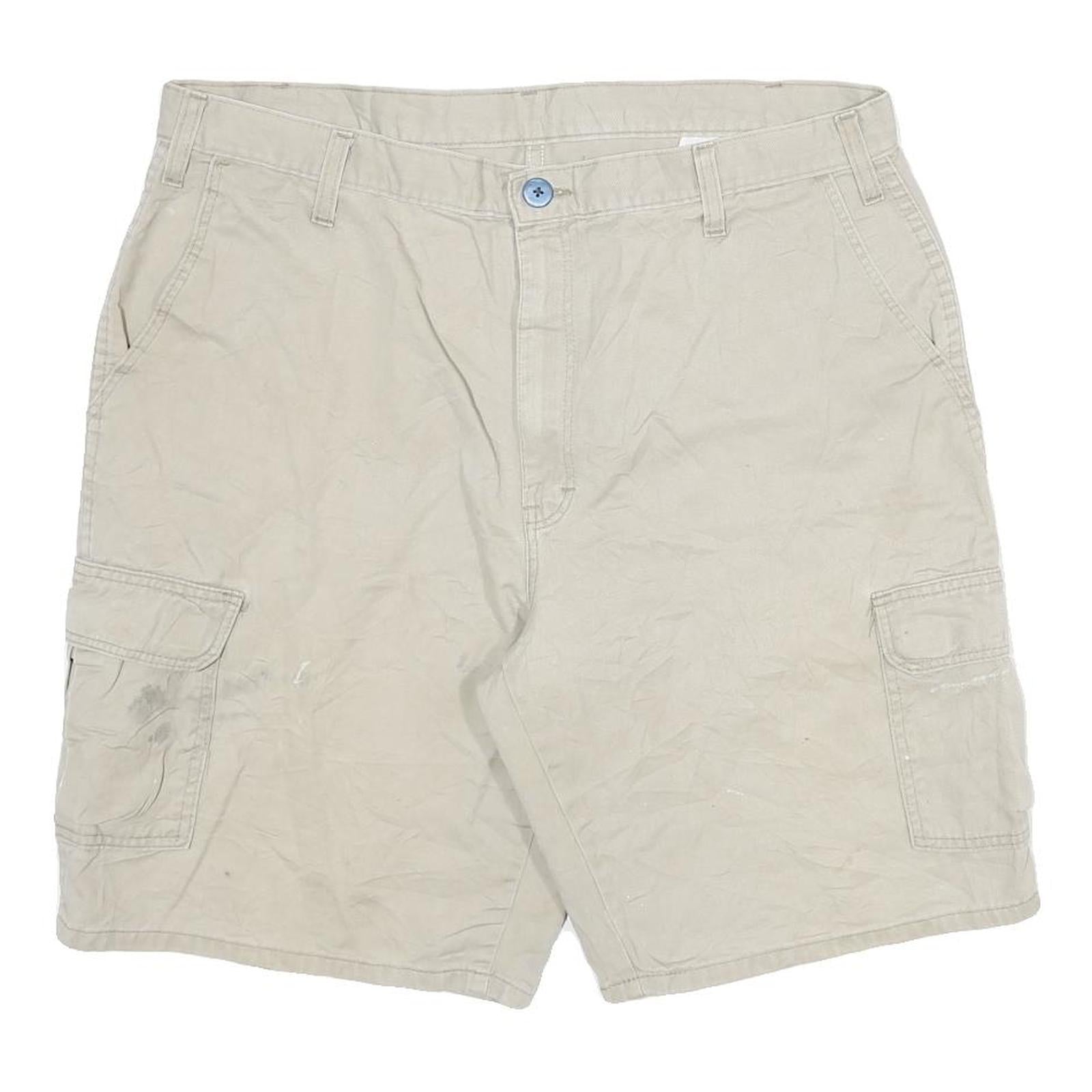 DICKIES Mens Shorts Beige Cargo Cotton Blend 2XL W36 Workwear Pockets Refurbished - N/A refurbished available on Cerqular