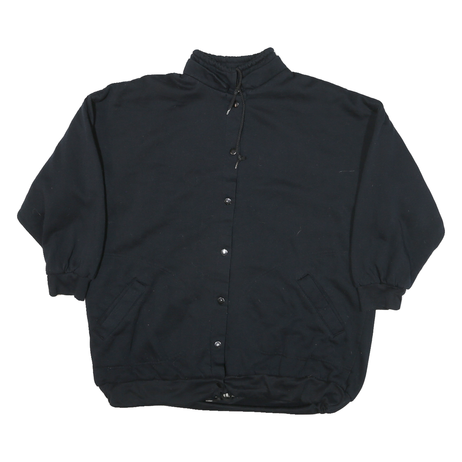 WESTSIDE Mens Black Cotton Blend Casual Jacket L Button Closure Plain Stylish Refurbished - N/A refurbished available on Cerqular