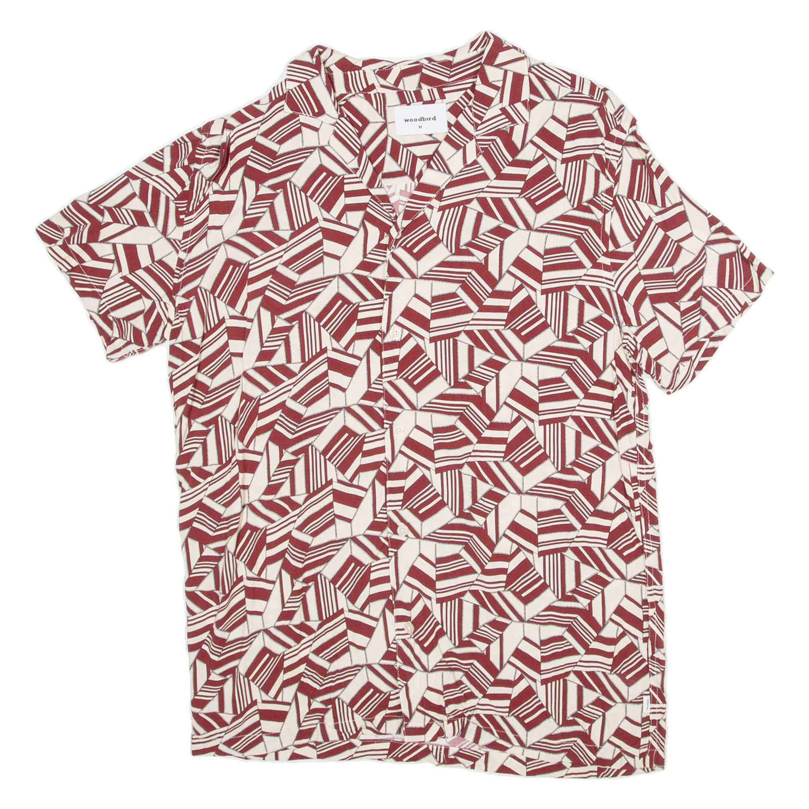 WOODBIRD Mens Shirt Red Crazy Pattern M Refurbished - N/A refurbished available on Cerqular