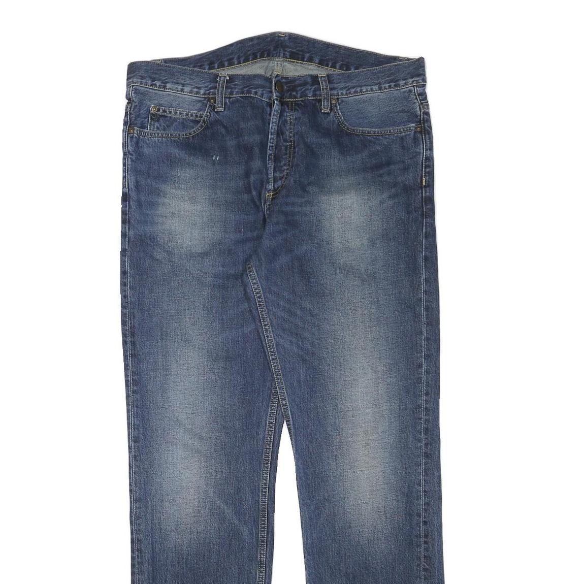 CARHARTT Mens Regular Fit Blue Denim Jeans W35 L32 Classic Cotton Blend Workwear Refurbished - N/A refurbished available on Cerqular