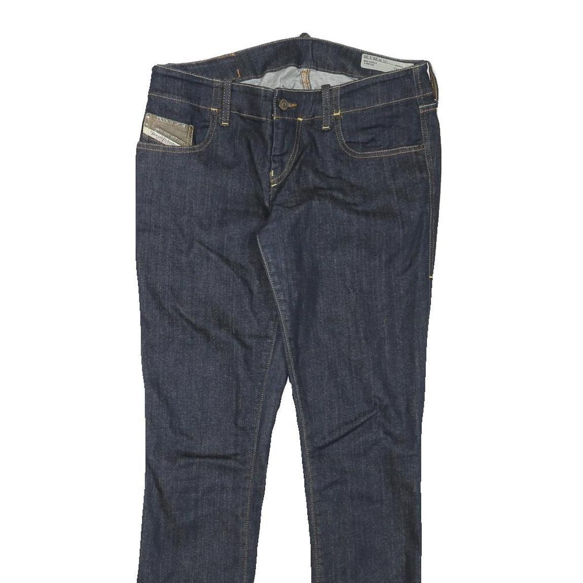 DIESEL Womens Slim Blue Denim Raw Cotton Blend Jeans W31 L31 Stylish Zip Closure Refurbished - N/A refurbished available on Cerqular