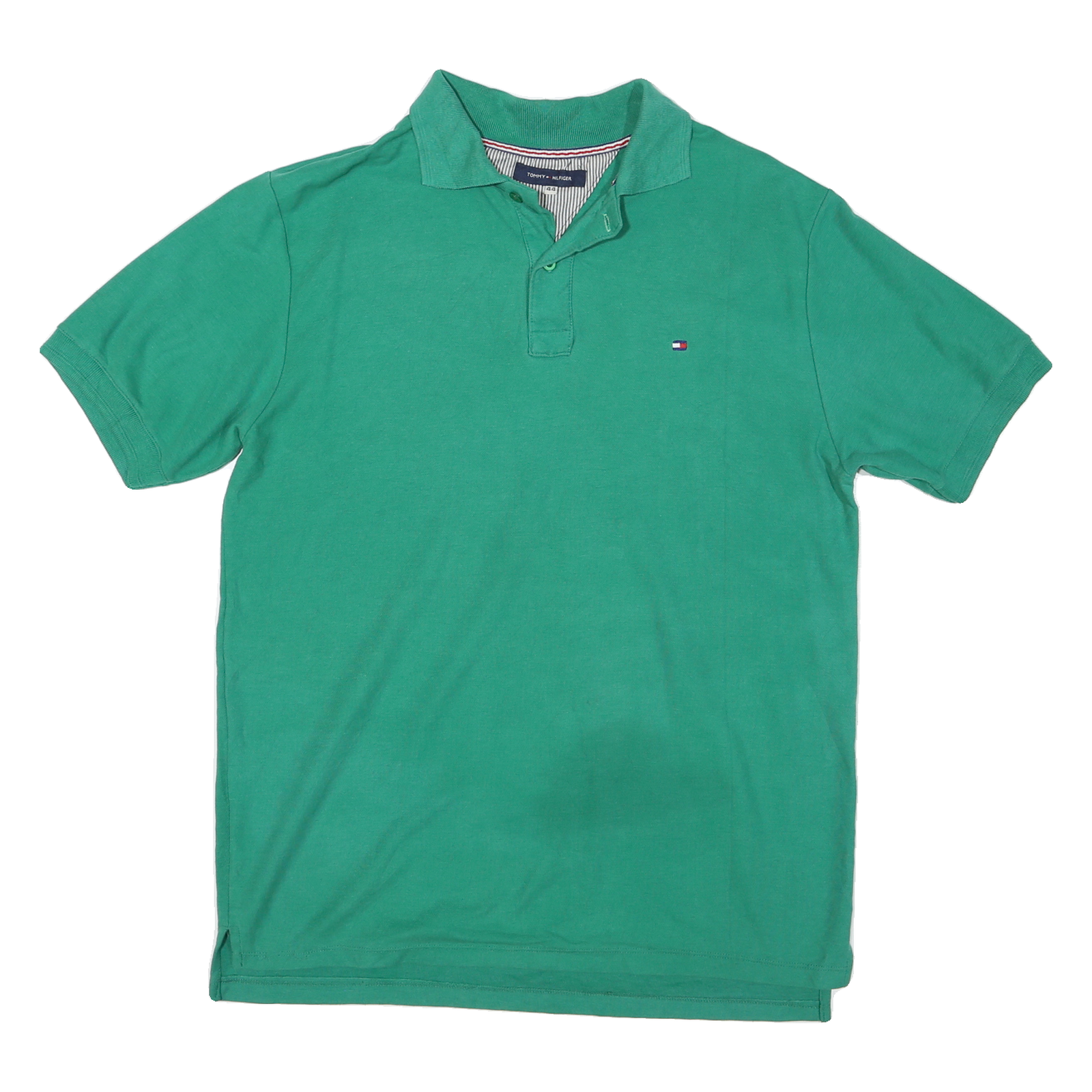 TOMMY HILFIGER Mens Green XL Short Sleeve Plain Polo Shirt Cotton Classic Refurbished - N/A refurbished available on Cerqular