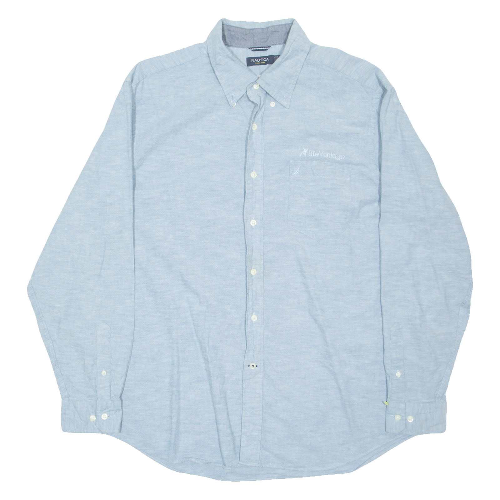 NAUTICA Mens Worker Shirt Blue Long Sleeve XL Refurbished - N/A refurbished available on Cerqular