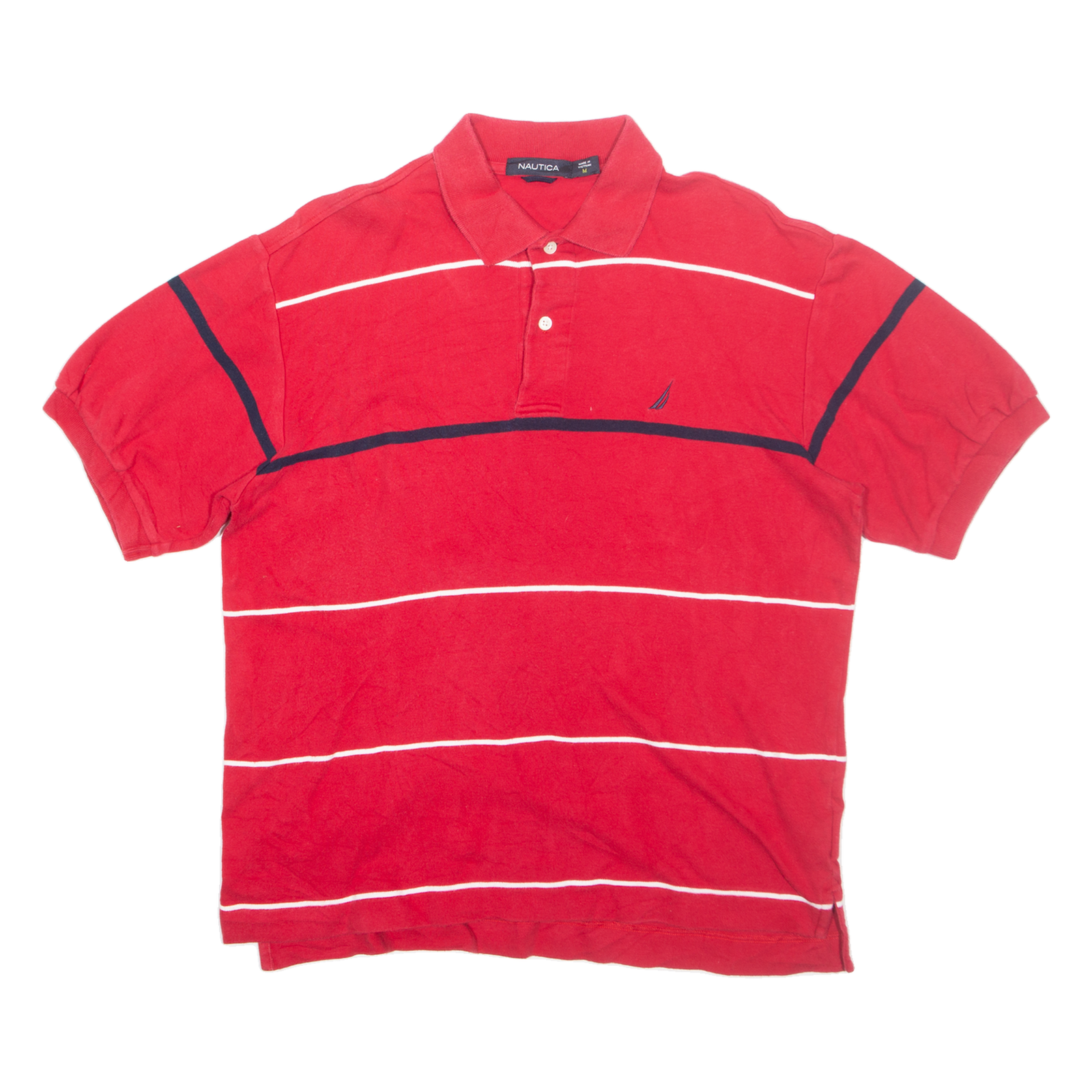 Buy NAUTICA Mens Polo Shirt Red Striped M Refurbished - $27.29 NAUTICA Mens Polo Shirt Red Striped M Refurbished - N/A refurbished available on Cerqular