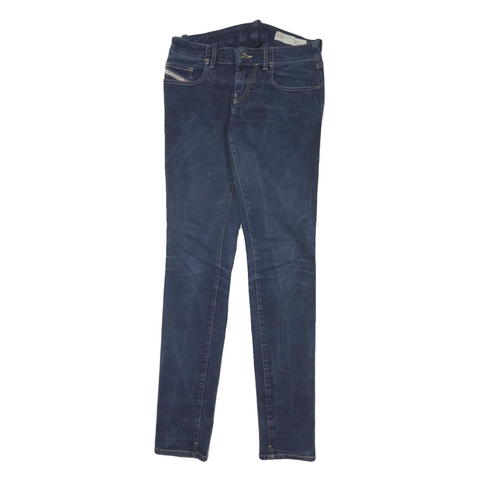 DIESEL Womens Jeans Blue Slim Skinny Denim Light W28 L32 Stylish Comfortable Refurbished - N/A refurbished available on Cerqular