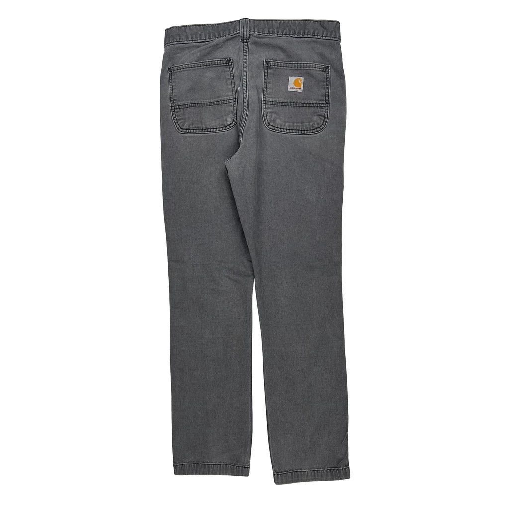 Carhartt Carpenter Trousers - 30W 29L Grey Cotton Refurbished - Thrifted (note: this is a term often used to describe second- refurbished available on Cerqular