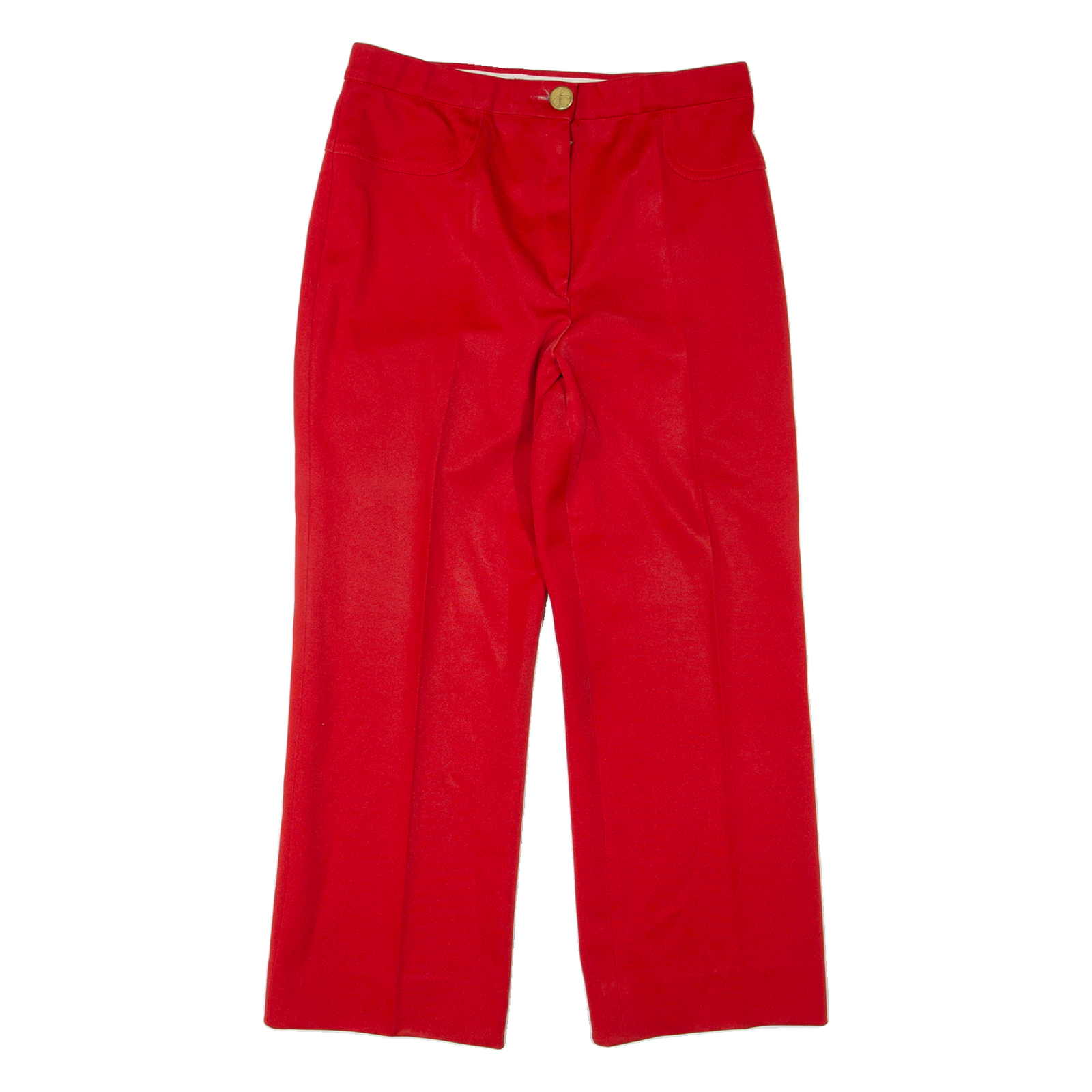 KARTING Womens Trousers Red Relaxed Straight 90s W30 L26 Refurbished - N/A refurbished available on Cerqular