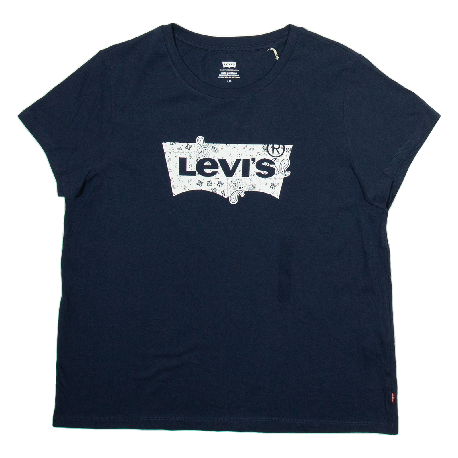 LEVI'S Womens T-Shirt Blue L Refurbished - N/A refurbished available on Cerqular