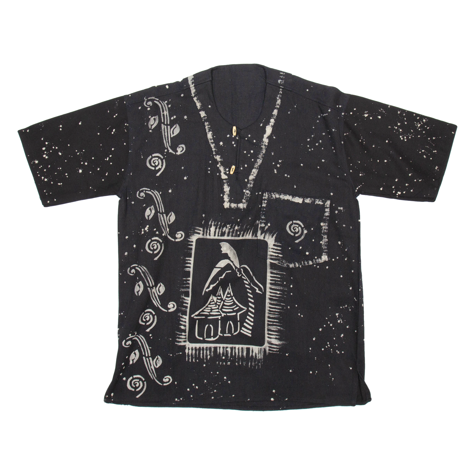 Womens Printed Blouse Black Crazy Pattern L Refurbished - N/A refurbished available on Cerqular