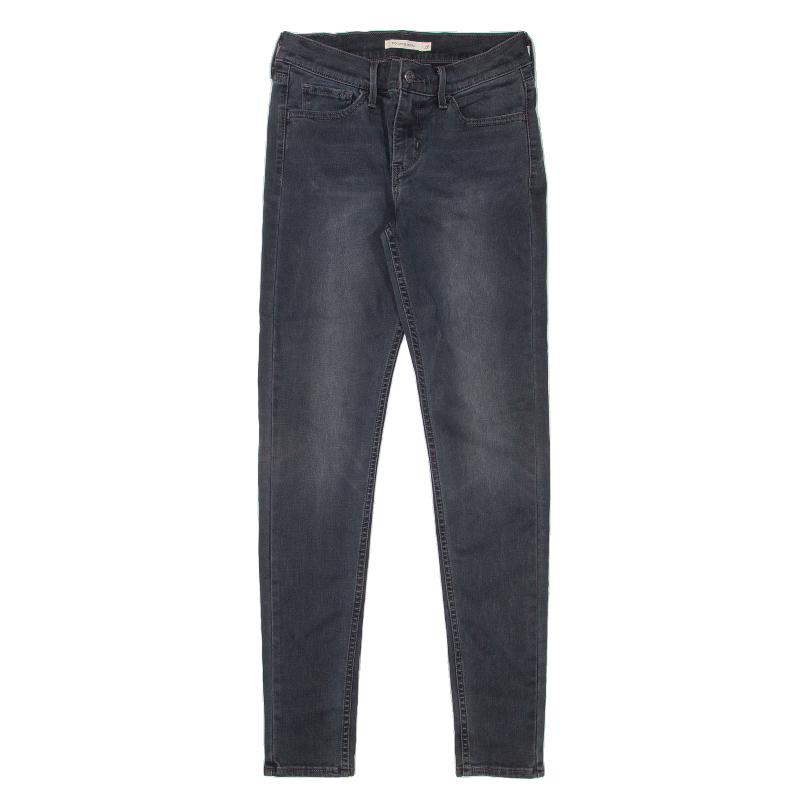 LEVI'S 710 Womens Jeans Grey Slim Skinny Stone Wash W28 L30 Refurbished - N/A refurbished available on Cerqular