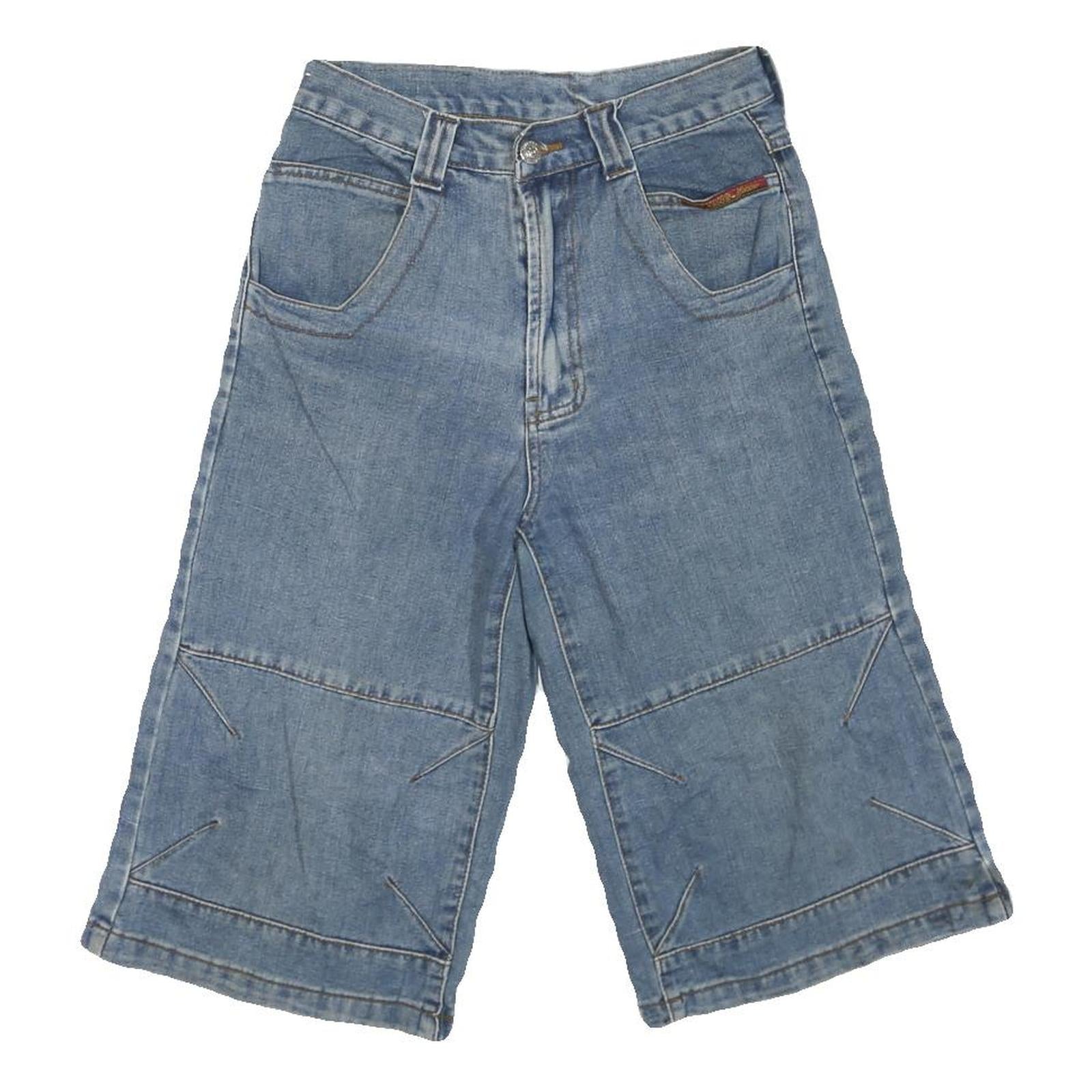 Mens Blue Casual Denim Style Cotton Blend Shorts XS W26 Refurbished - N/A refurbished available on Cerqular
