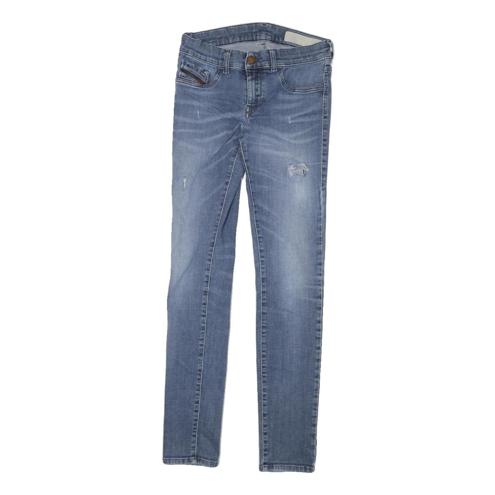 DIESEL Womens Jeans Blue Slim Skinny Denim Light W26 L28 Stylish Casual Wear Refurbished - N/A refurbished available on Cerqular