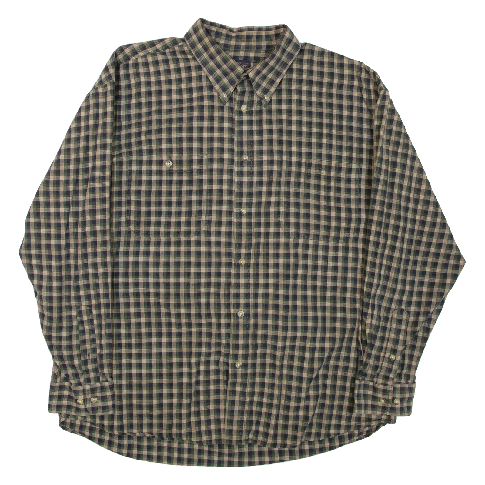 WOOLRICH Mens Shirt Green Check Long Sleeve L Refurbished - N/A refurbished available on Cerqular