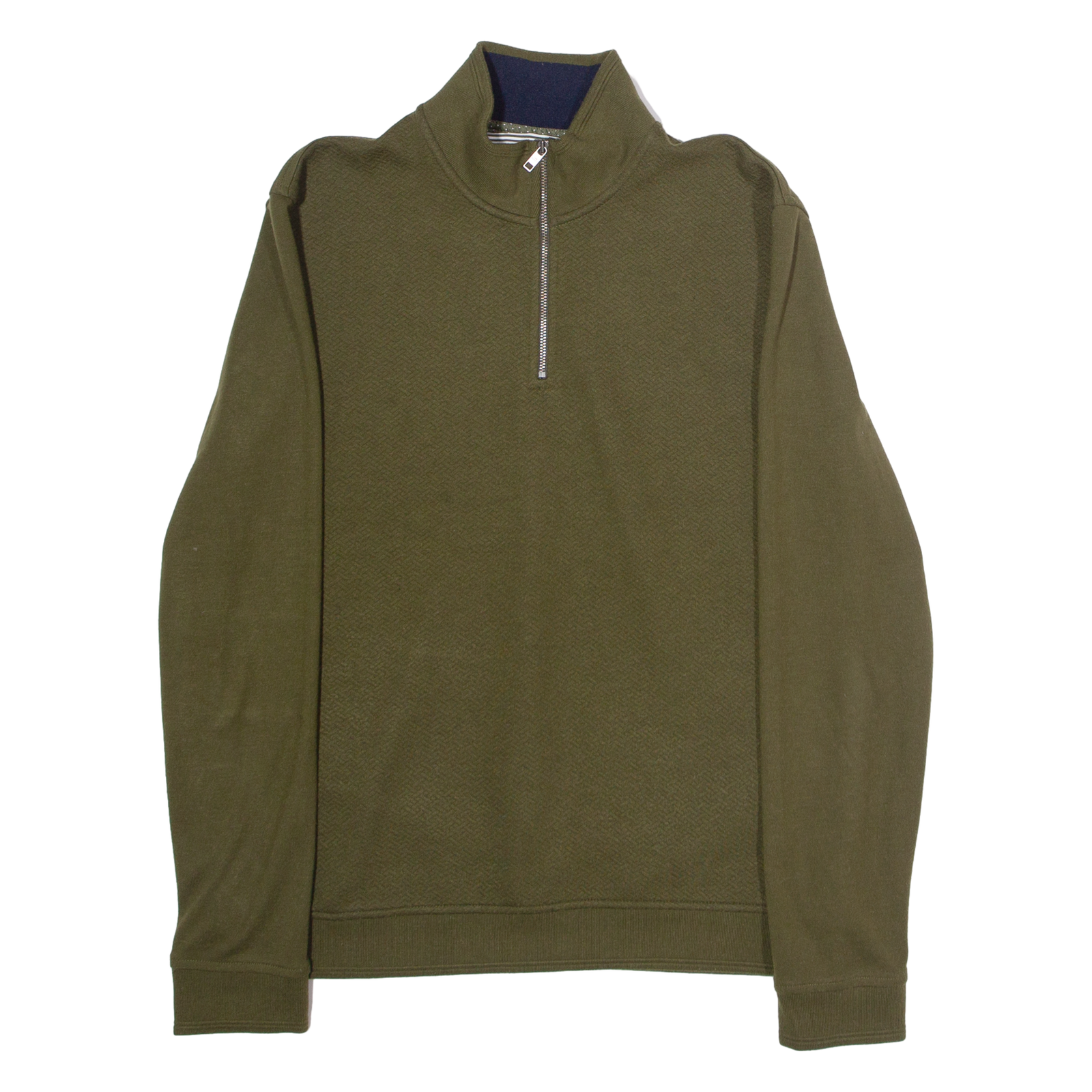 TED BAKER Mens Sweatshirt Green 1/4 Zip M Refurbished - N/A refurbished available on Cerqular