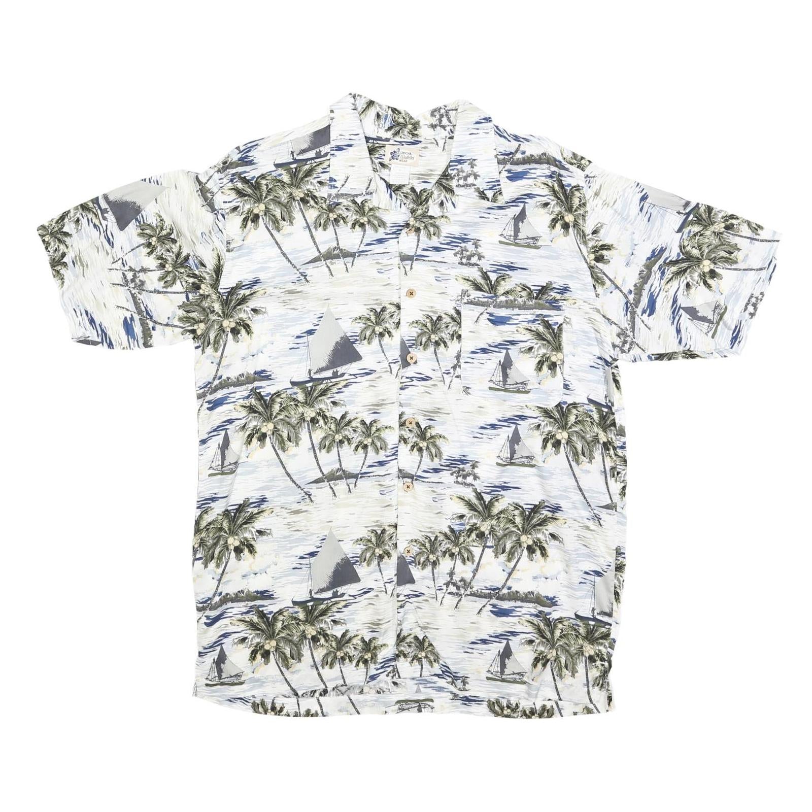 Buy CHEROKEE Mens White & Green Printed Rayon Shirt M Tropical Palm Print Refurbished - $19.49 CHEROKEE Mens White & Green Printed Rayon Shirt M Tropical Palm Print Refurbished - N/A refurbished available on Cerqular