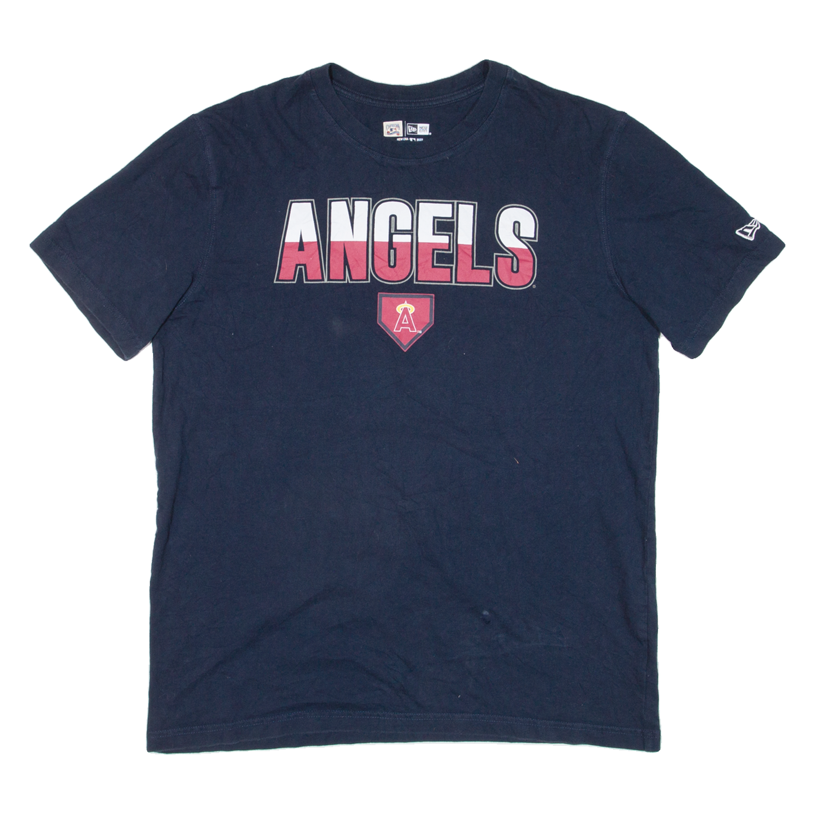 NEW ERA Angels Mens T-Shirt Blue USA L Refurbished - N/A refurbished available on Cerqular