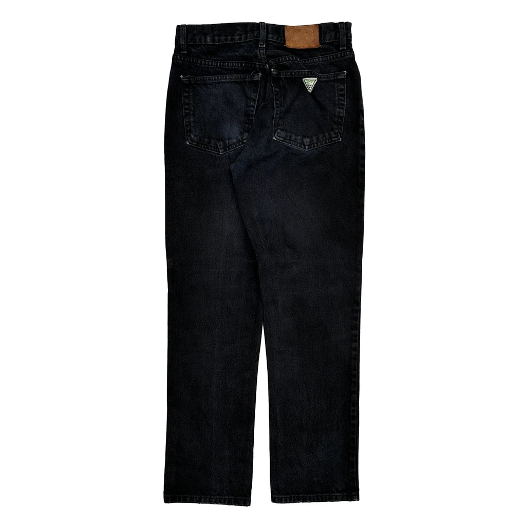 Guess Jeans - 29W 30L Black Cotton Refurbished - Thrifted (note: this is a term often used to describe second- refurbished available on Cerqular