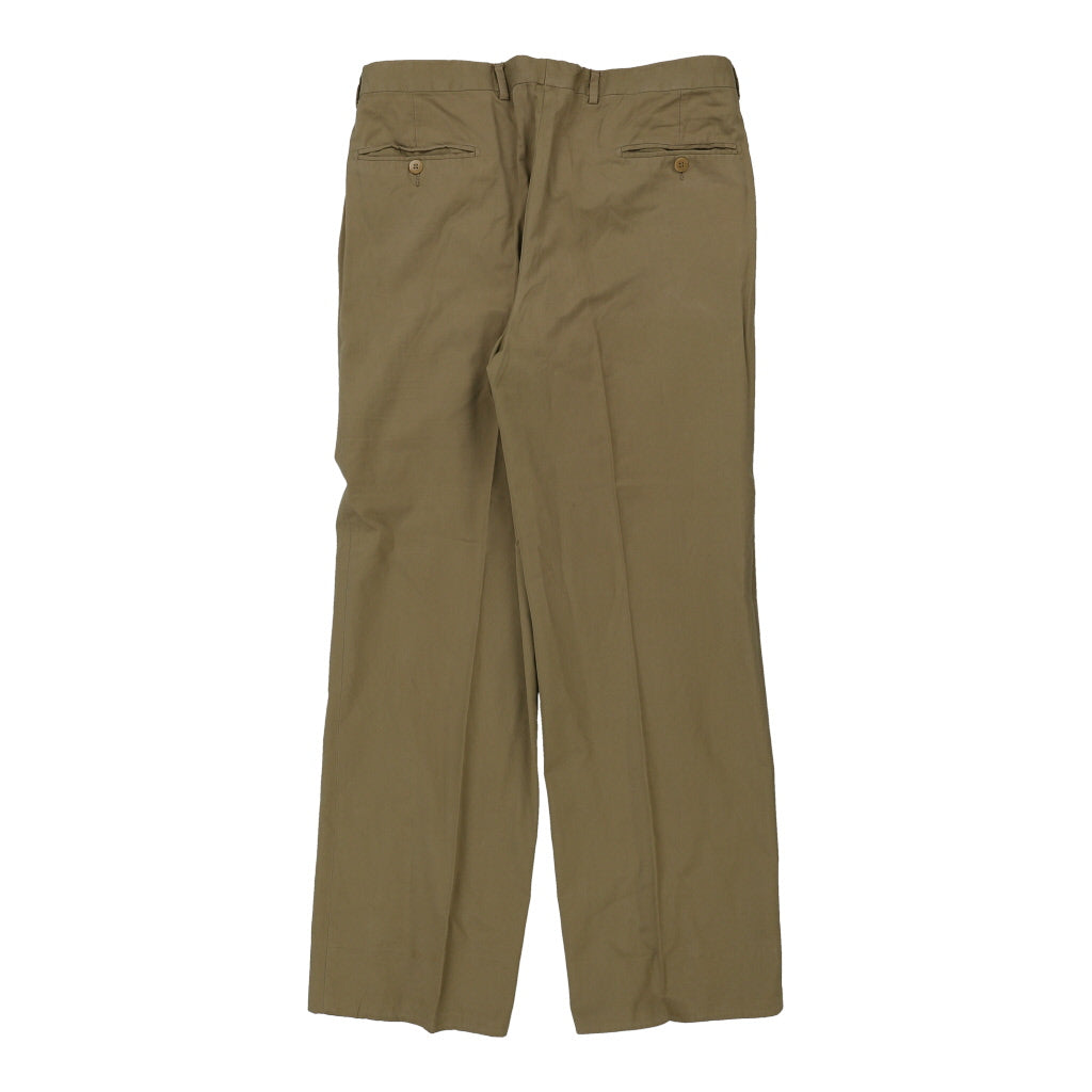 Burberry Trousers - 34W 31L Beige Cotton Refurbished - Thrifted (note: this is a term often used to describe second- refurbished available on Cerqular