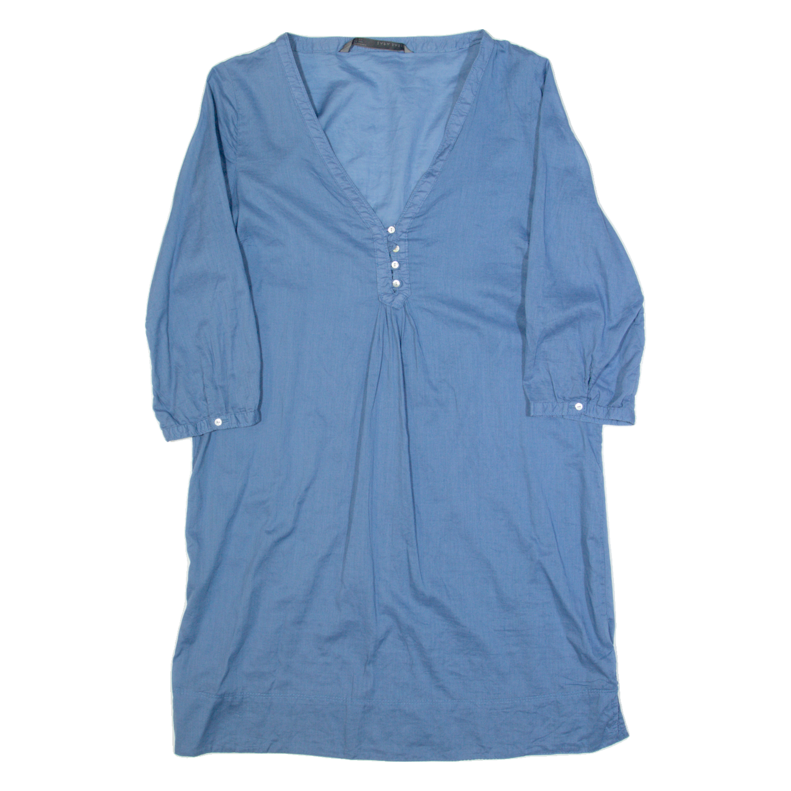 ZARA BASIC Oversized Womens Day Dress Blue Knee Length XS Refurbished - N/A refurbished available on Cerqular