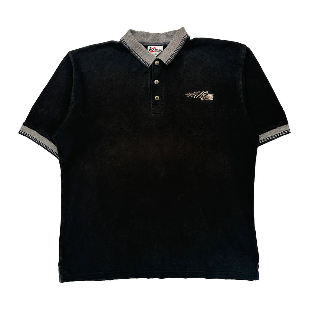 Racing Chase Authentics Nascar Polo Shirt - Large Black Cotton Refurbished - Thrifted (note: this is a term often used to describe second- refurbished available on Cerqular