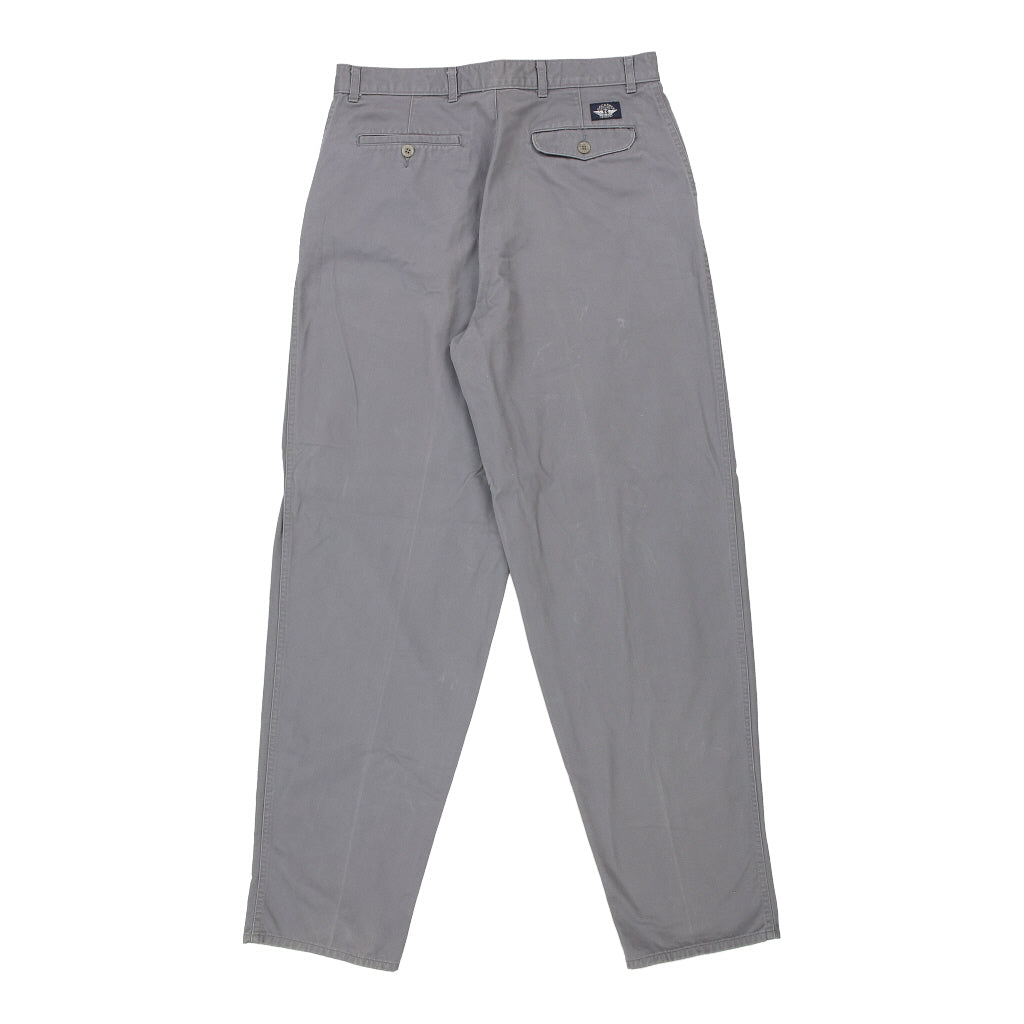Dockers Chinos - 33W 33L Grey Cotton Refurbished - Thrifted (note: this is a term often used to describe second- refurbished available on Cerqular