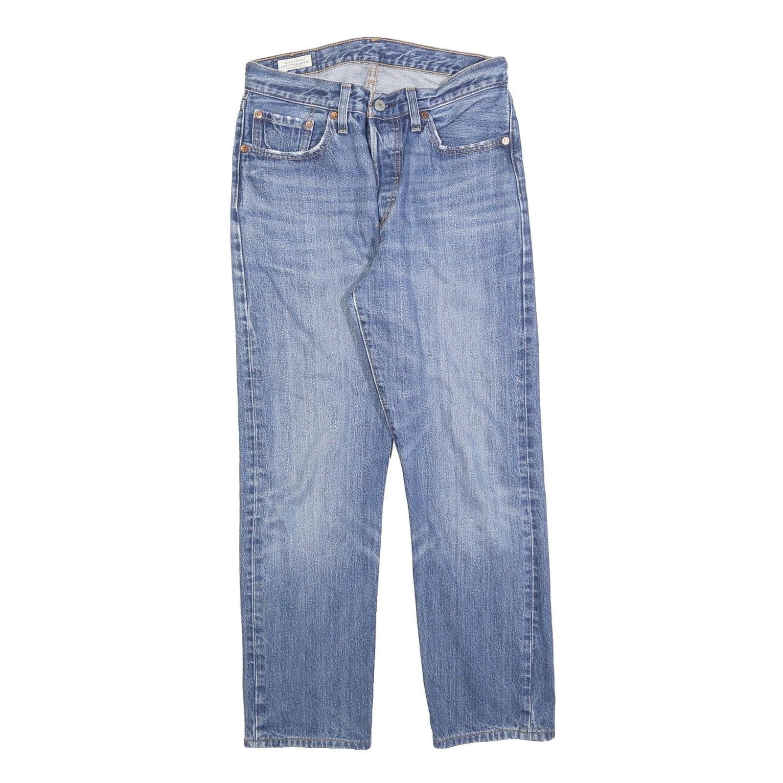 LEVI'S 501 Big E Mens Jeans Blue Regular Straight Denim Medium W27 L27 Classic Refurbished - N/A refurbished available on Cerqular