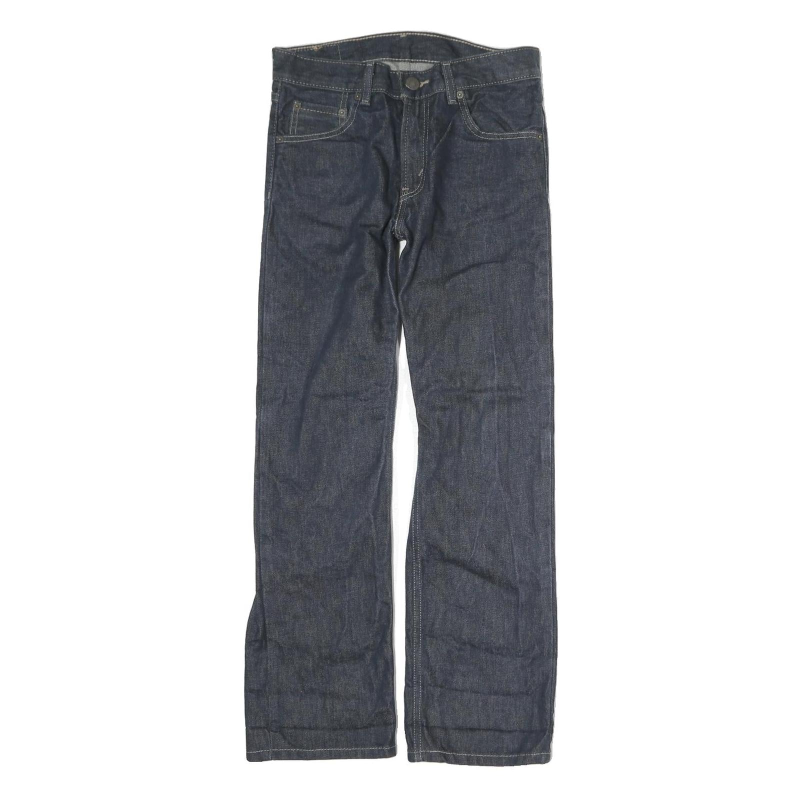 LEVI'S 505 Mens Jeans Blue Regular Straight Denim Raw W27 L27 Classic Fit Zip Refurbished - N/A refurbished available on Cerqular